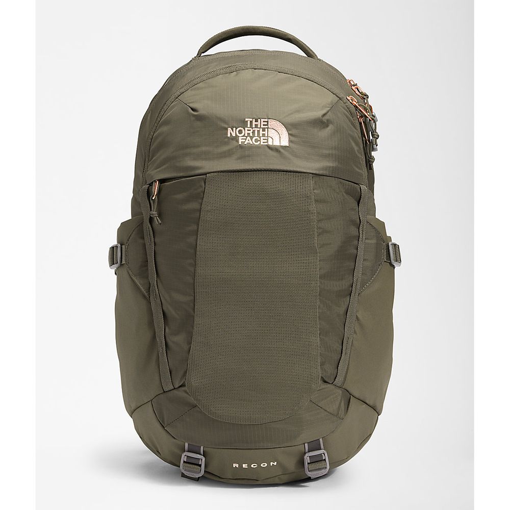 The North Face Backpacks Womens Australia - The North Face Recon Green / Rose Gold (OUV-325698)